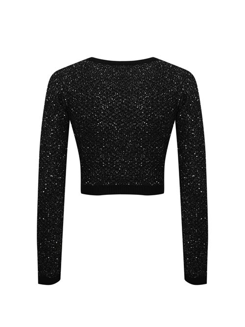 Crop top in lana con paillettes Elisabetta Franchi | MK33M47E2X16